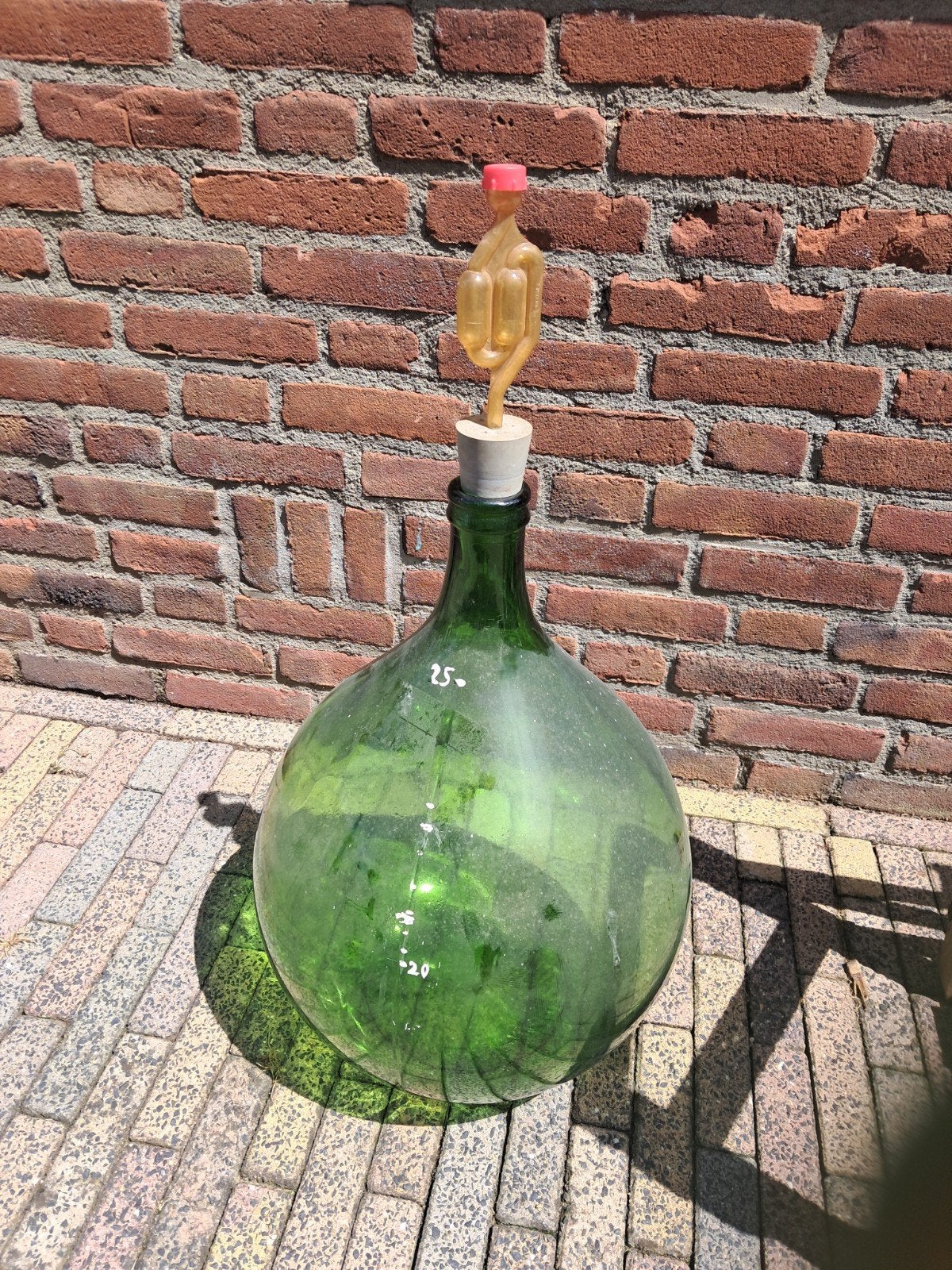 Glazen gist vaas, Ophalen of Verzenden