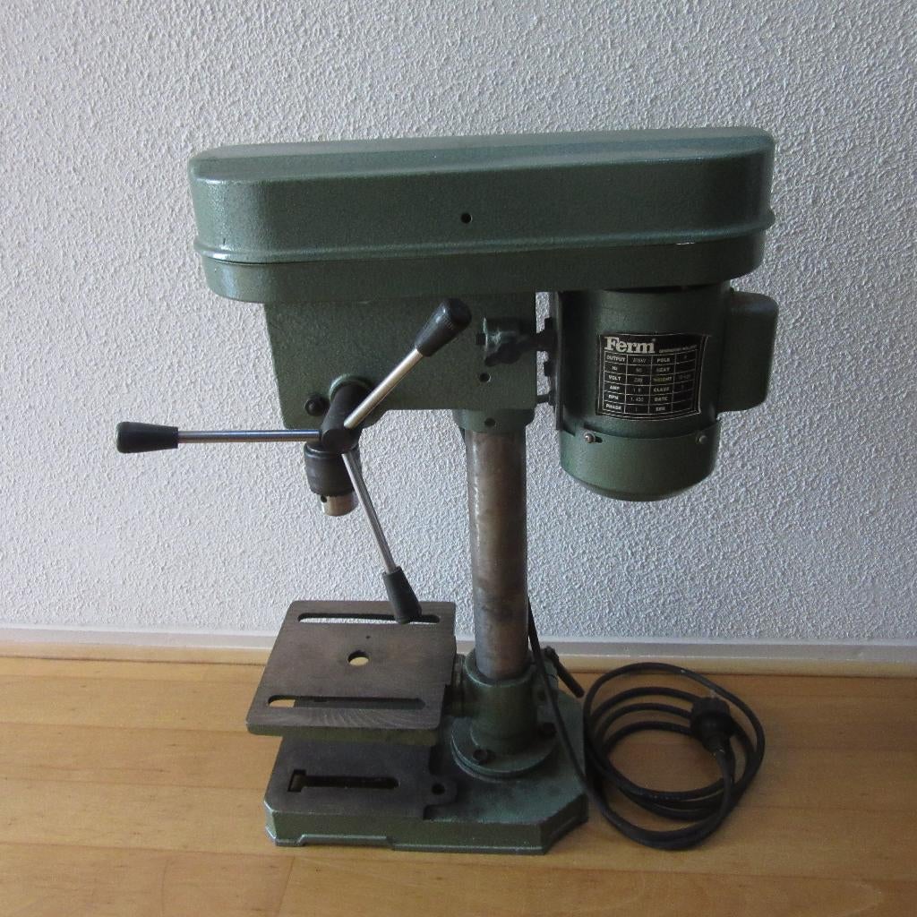 Ferm kolomboor, Doe-het-zelf en Verbouw, Gereedschap | Boormachines, Ophalen, Gebruikt, Minder dan 400 watt, Kolomboormachine