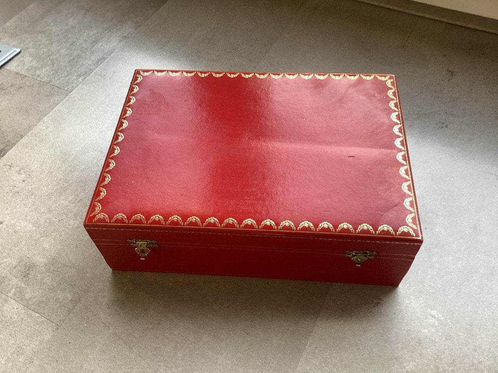 Cartier sieradendoos, Ophalen of Verzenden, Gebruikt, Rood, Hardcase