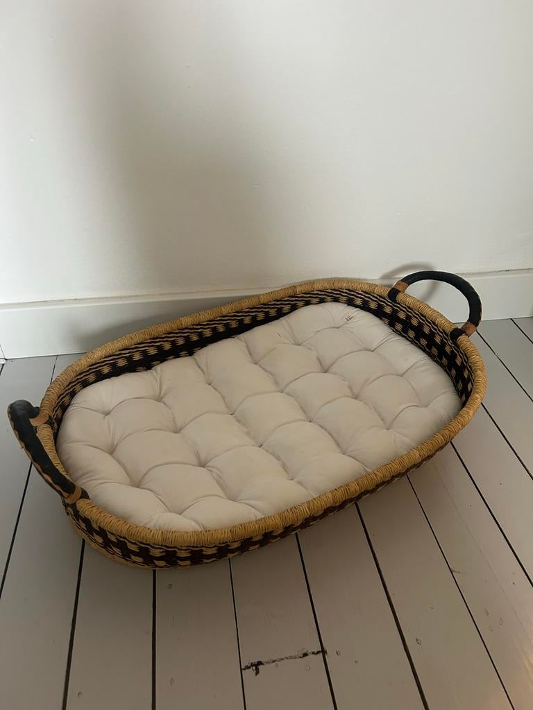 Rieten verschoonmand Petit Philippe incl. matras, Ophalen of Verzenden, Zo goed als nieuw, Overige typen