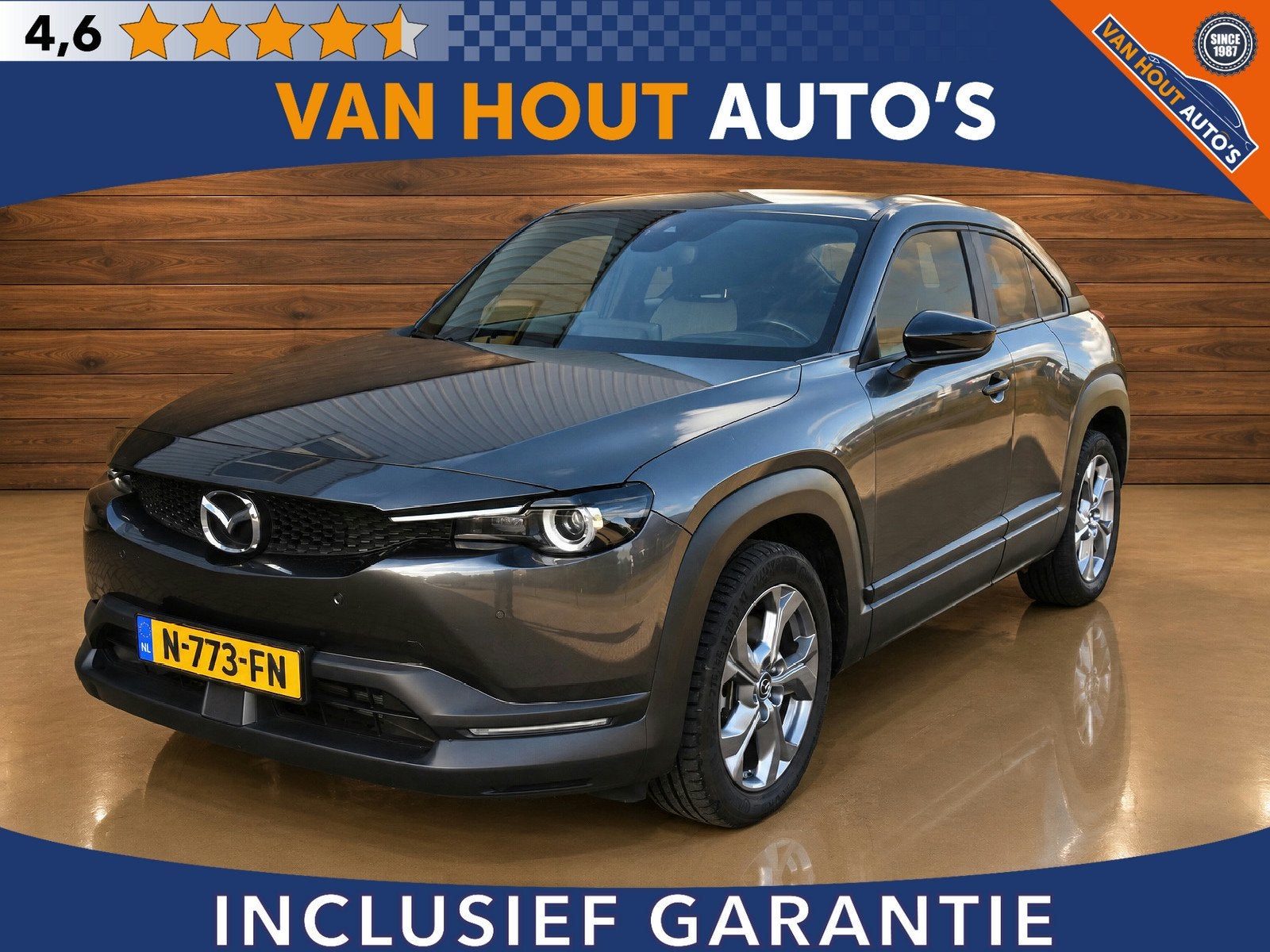 Mazda MX-30 e-SkyActiv 145 36 kWh | SOH 93,13% (bj 2021), Auto's, Stof, Gebruikt, Huisgarantie, 35 kWh