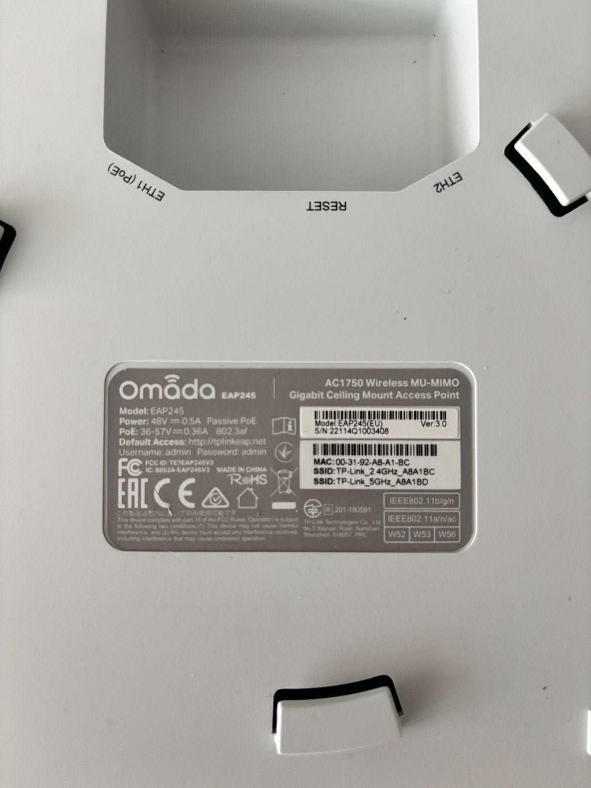TP-Link Omada Mesh WiFi Systeem met 3x EAP245 en OC200, Ophalen of Verzenden, Zo goed als nieuw, Router