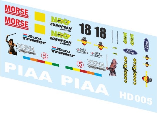 Decals Tyrrell 025 Xena Warriors 1997 1/43 Salo / Verstappen, Ophalen of Verzenden, Nieuw, Overige typen, Overige merken