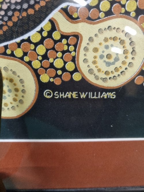 schilderij aboriginal art australia shane williams, Ophalen of Verzenden, 'T Olde Gre-j, Info@toldegrej.nl, Endepoelstraat 20f Didam