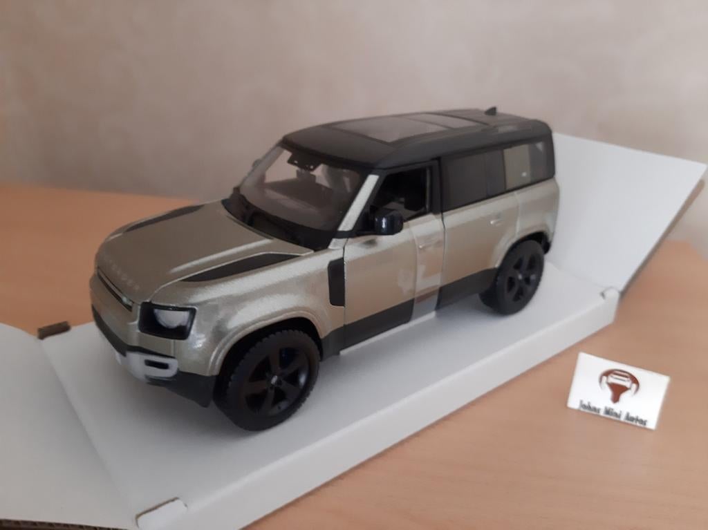 Land Rover Defender 110 4-Door Groen Metallic Bburago 1:24, Auto, Nieuw, Ophalen of Verzenden, Bburago