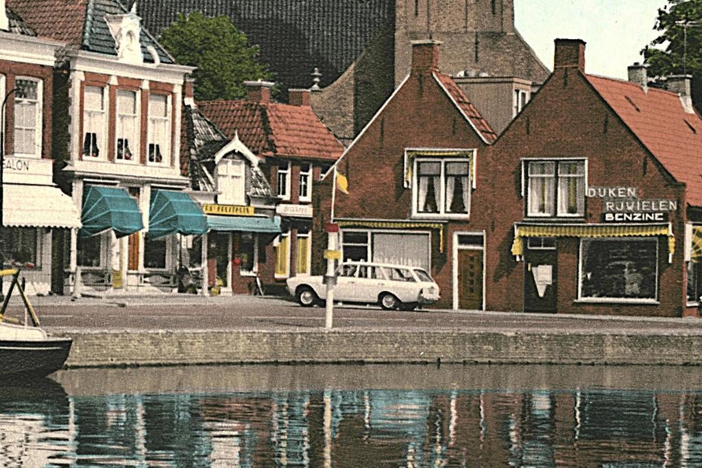 802496 Lemmer Friesland 1972 aan het Dok Gelopen, Verzamelen, Ophalen of Verzenden, 1960 tot 1980, Gelopen, Friesland
