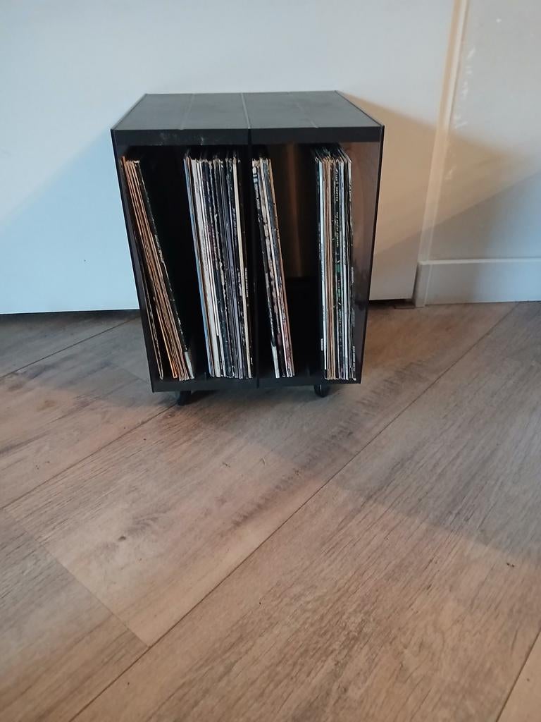 Vintage lp rek, Ophalen of Verzenden, Metaal, Cd's