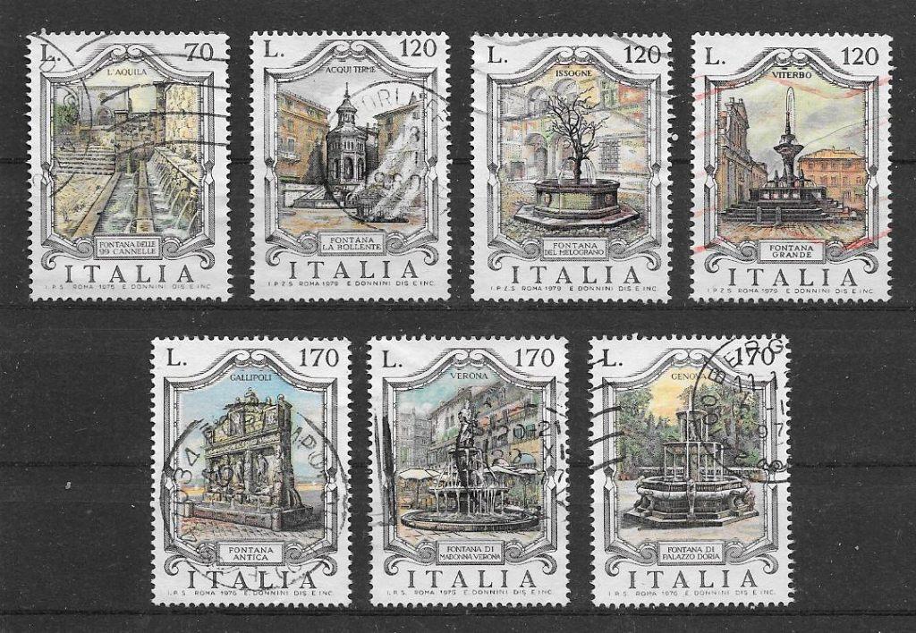 Italie 1975-1979 Gebouwen, Verzenden, Gestempeld