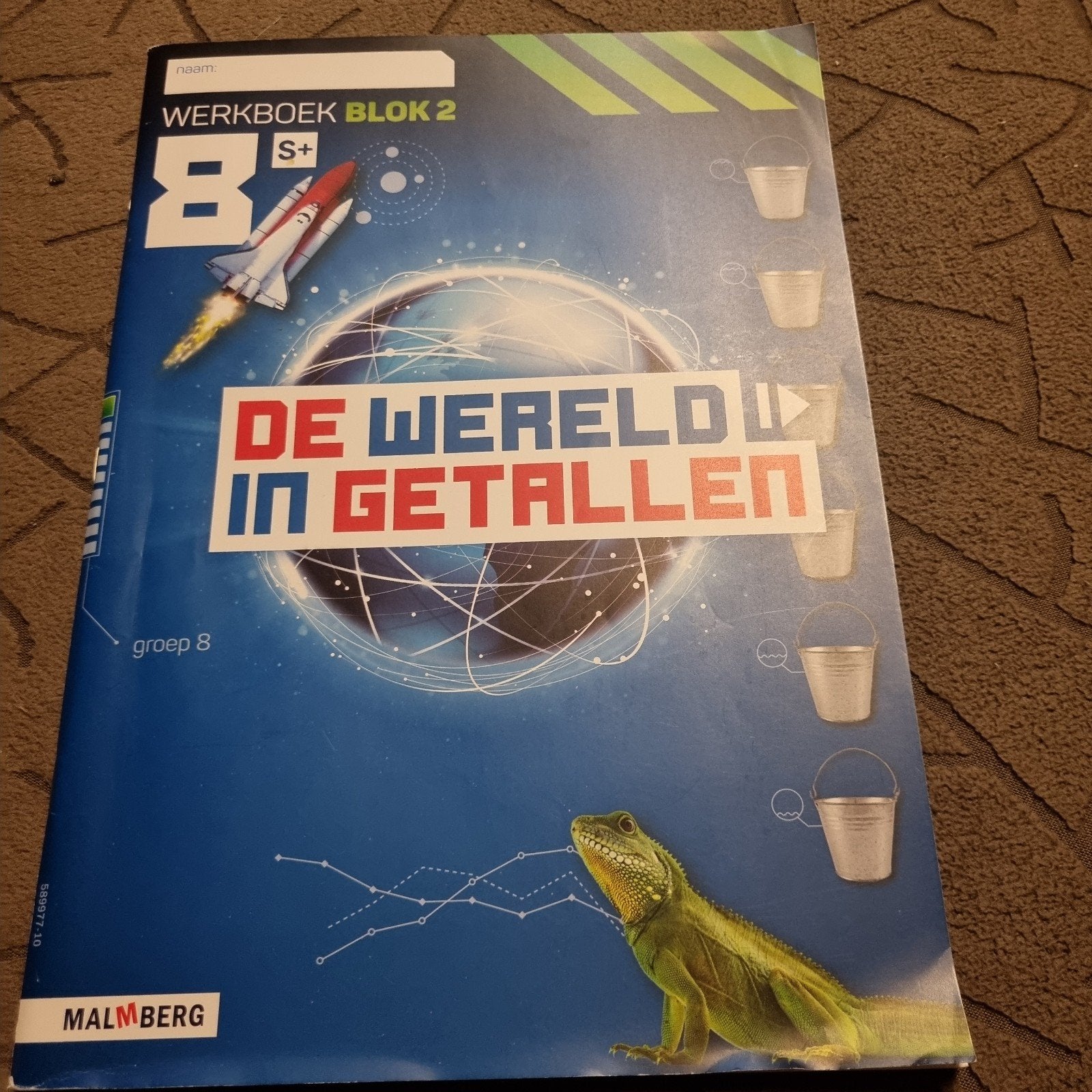 Groep 8 Wereld in Getallen - Werkboek S+ Blok 2 rekenen, Boeken, Ophalen of Verzenden, Nieuw, Malmberg