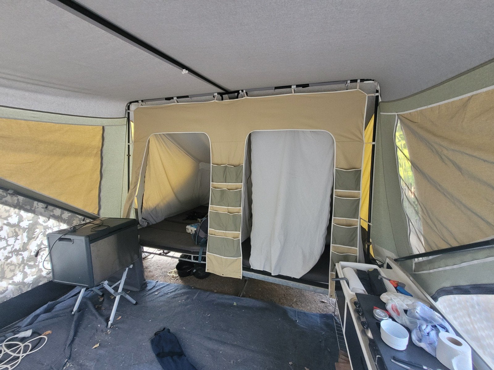 Camplet Savanne vouwwagen, Caravans en Kamperen, Vouwwagens, Ophalen, Beige, Aanwezig, Camp-Let