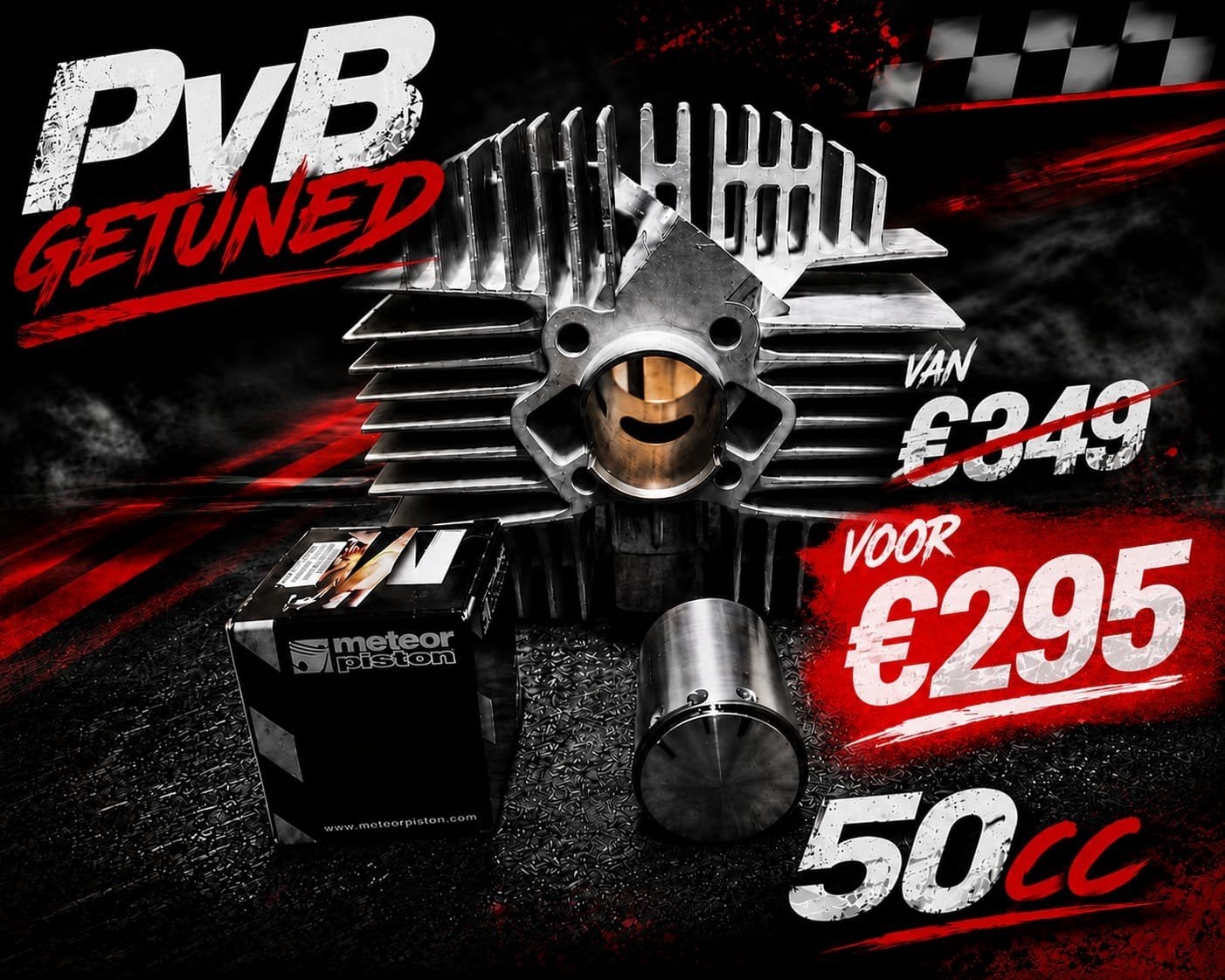 Nieuw getuned 50 cc Cilinder set op Smalle Tap