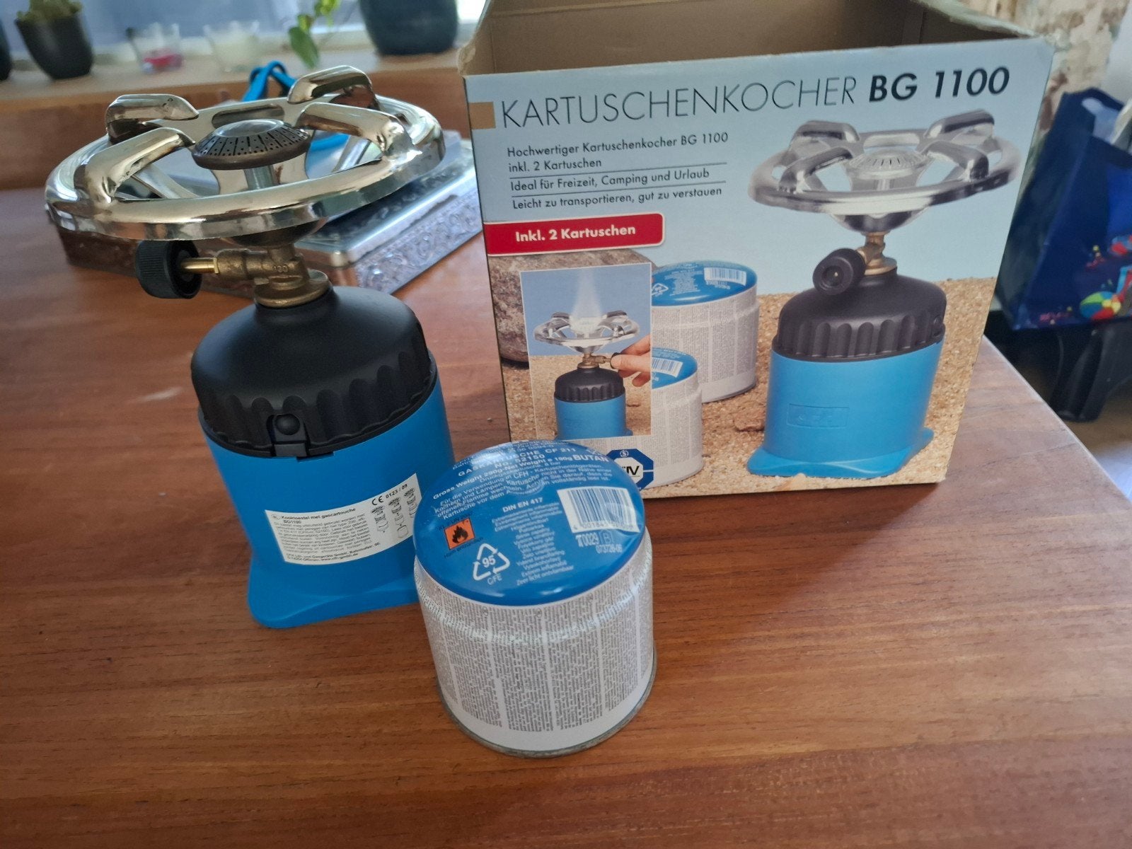 Camping gas kookpitje met gasflesje - Ophalen, Ophalen of Verzenden