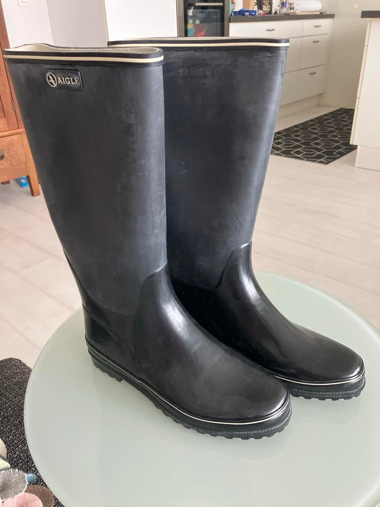 Aigle Zwarte Regenlaarzen - Maat 37, Ophalen of Verzenden, Nieuw, Zwart, Regenlaarzen