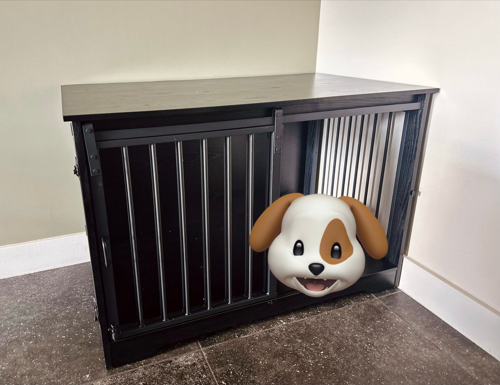 Moderne en praktische hondenbench 100x60x68cm, Dieren en Toebehoren, Ophalen, Zo goed als nieuw