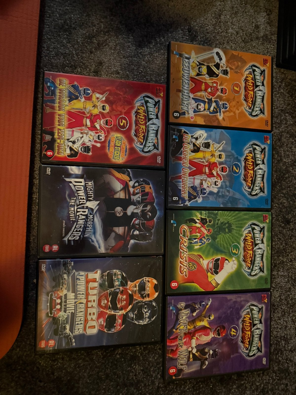 Power rangers wild force 1-5 + 2 movies, Ophalen of Verzenden, Zo goed als nieuw