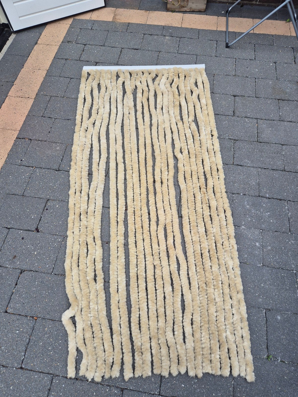 Vliegengordijn creme, Beige, Ophalen of Verzenden, Kunststof, In te korten