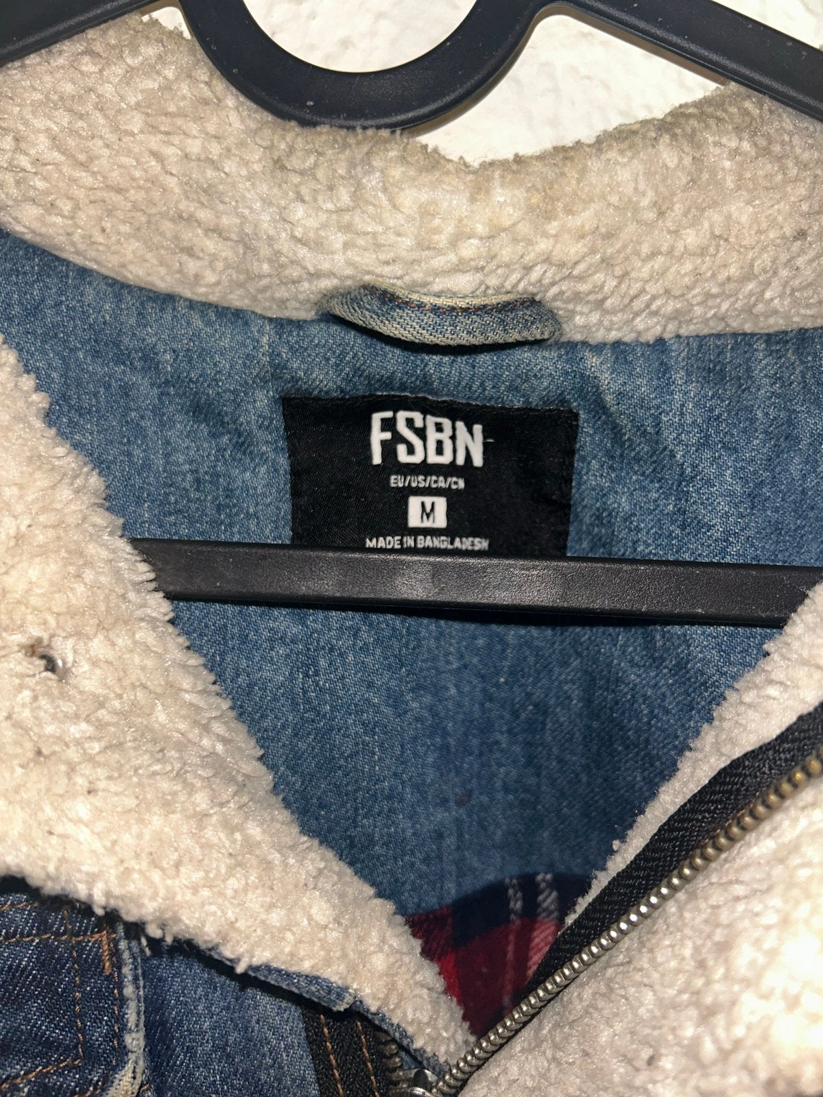 FSBN spijkerjack met teddy voering - Maat M, Ophalen of Verzenden, Nieuw, Maat 48/50 (M), Blauw