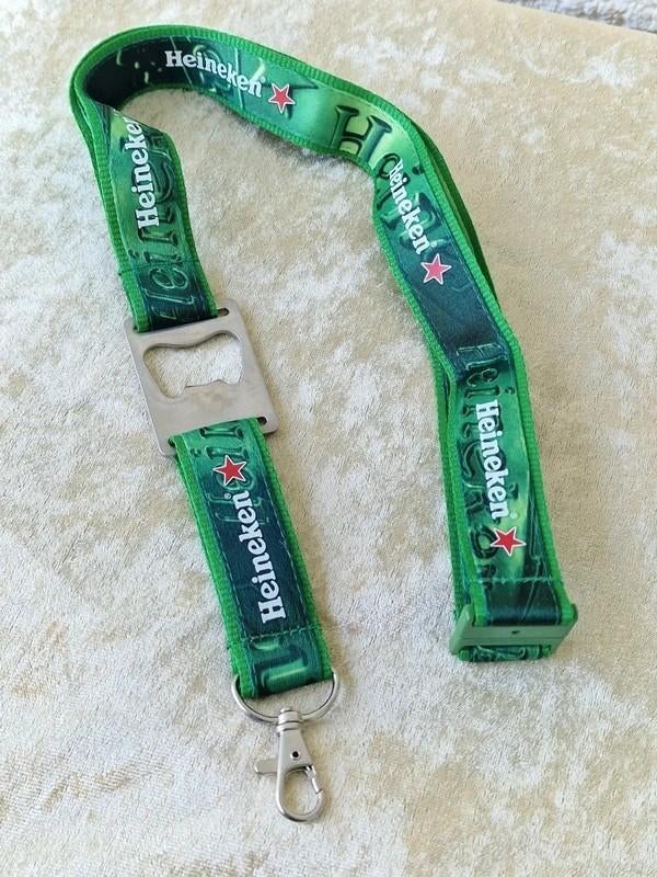Heineken keycord + opener | festival / bar, Verzamelen, Biermerken, Ophalen of Verzenden, Flesopener, Heineken