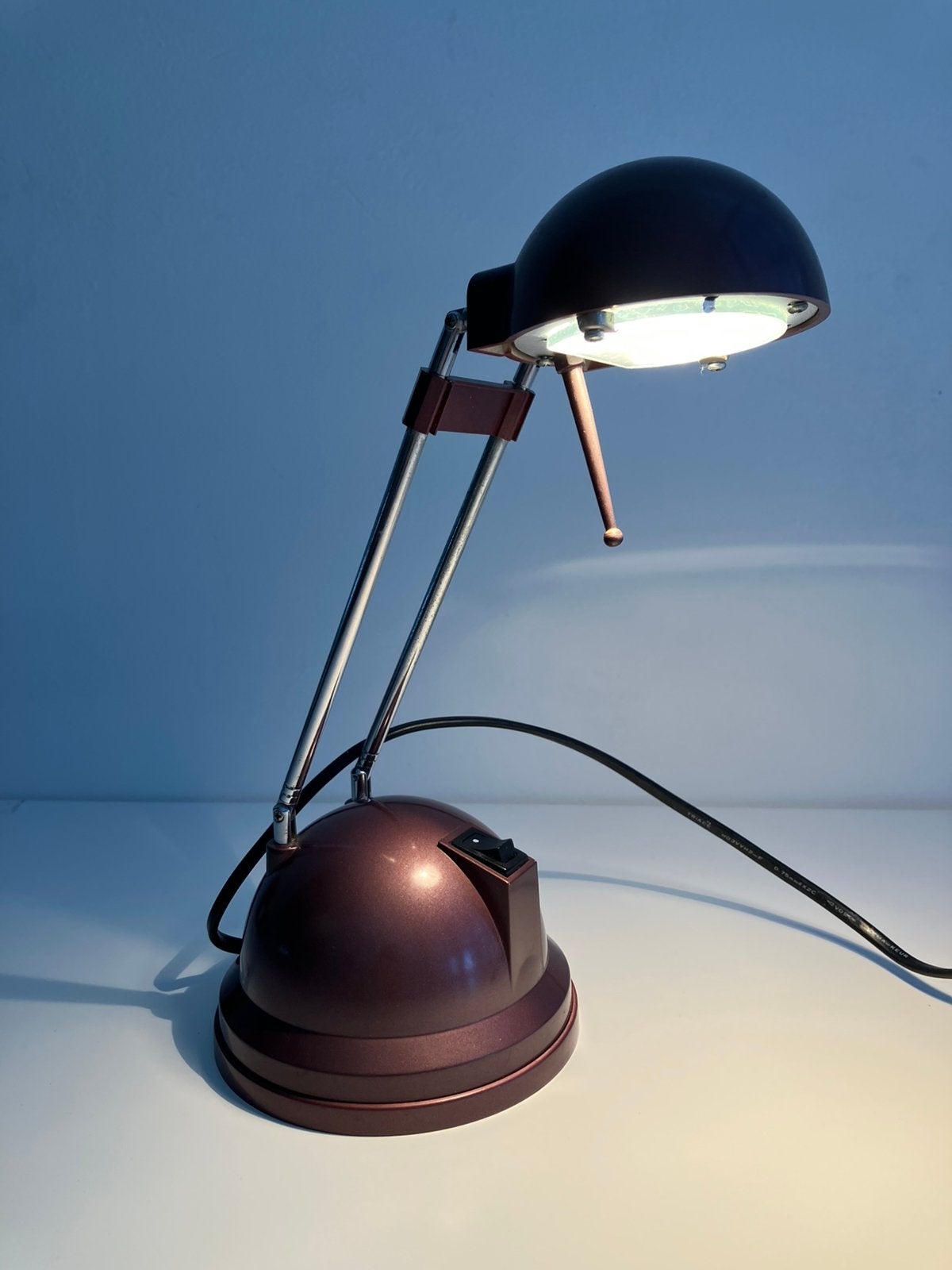 Vintage eighties lampje, Huis en Inrichting, Bureaulamp, Vintage, Ophalen of Verzenden, Zo goed als nieuw