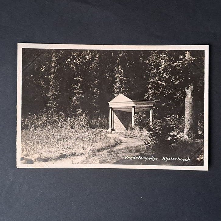 Rijs Gaasterland Friesland Vredetempeltje Rijsterbosch, Verzamelen, Ophalen of Verzenden, 1940 tot 1960, Ongelopen, Friesland