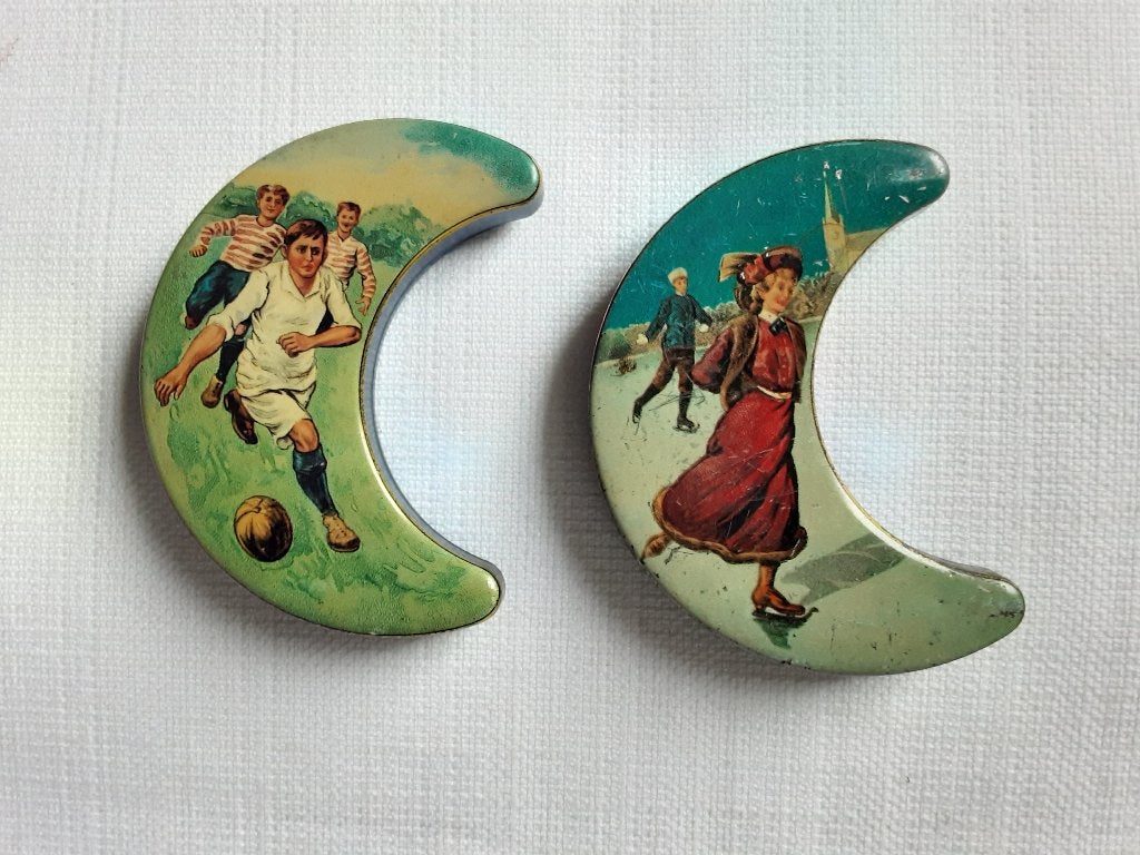 2 lackerli huus basel switzerland snoep blikken, Verzamelen, Blikken, Verzenden, Overige