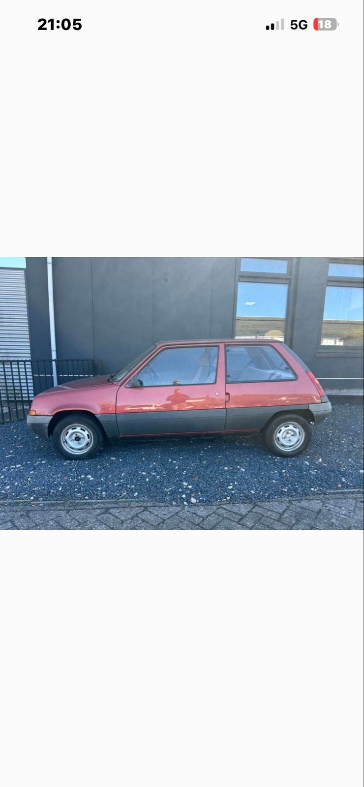 Renault 5 RTL.  63 dkm.  86, Auto's, Stof, Beige, Renault, Bedrijf