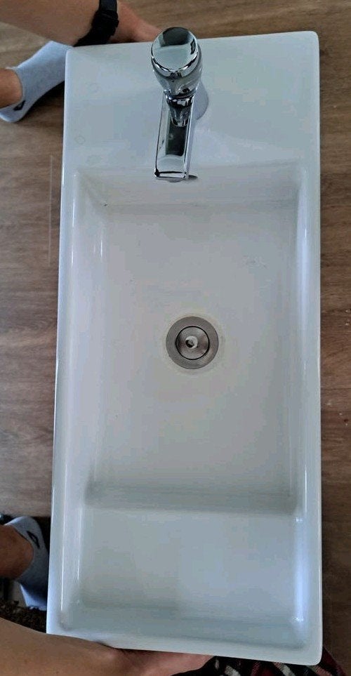 Wastafel met kraan en afvoer Ikea, Ophalen, Nieuw, Wastafel