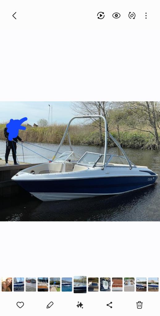 Grew Sport 2009 met Kalf trailer 2013 en 220 pk motor, Watersport en Boten, Speedboten, Ophalen of Verzenden, Gebruikt, Overige merken