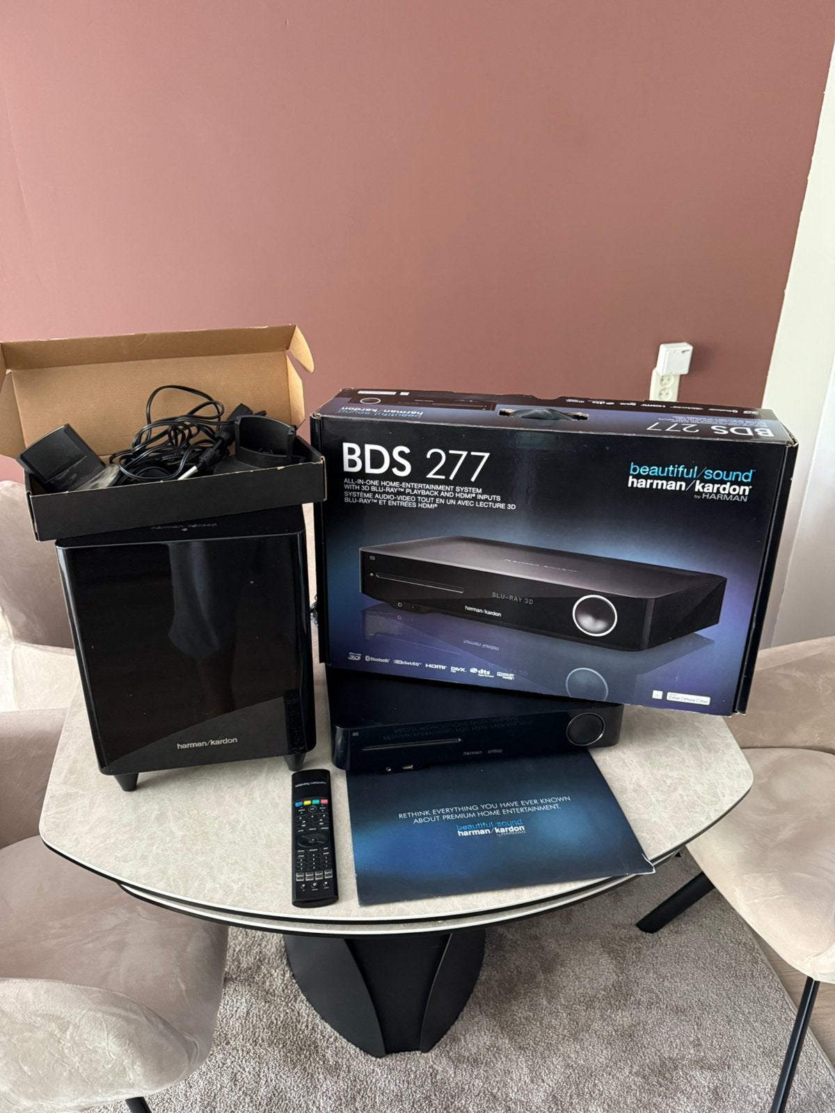 Harman Kardon BDS 277 Home Cinema + Subwoofer | in doos, Ophalen, Gebruikt, Overige merken