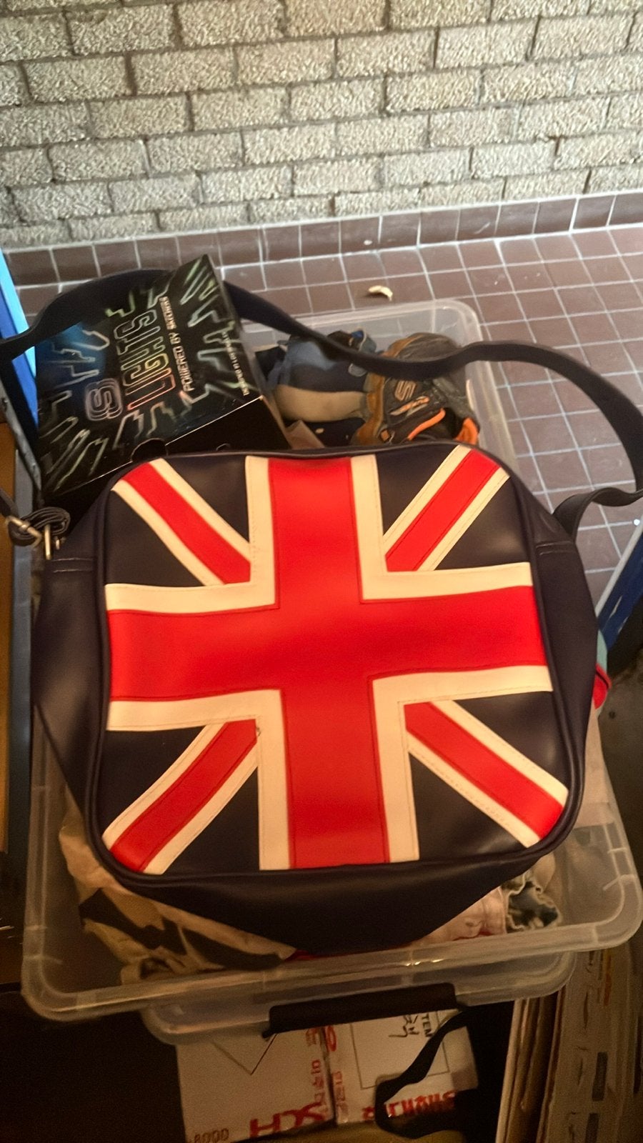 Schoudertas met Engelse vlag / mini embleem, Ophalen of Verzenden, Gebruikt, Blauw, Overige merken