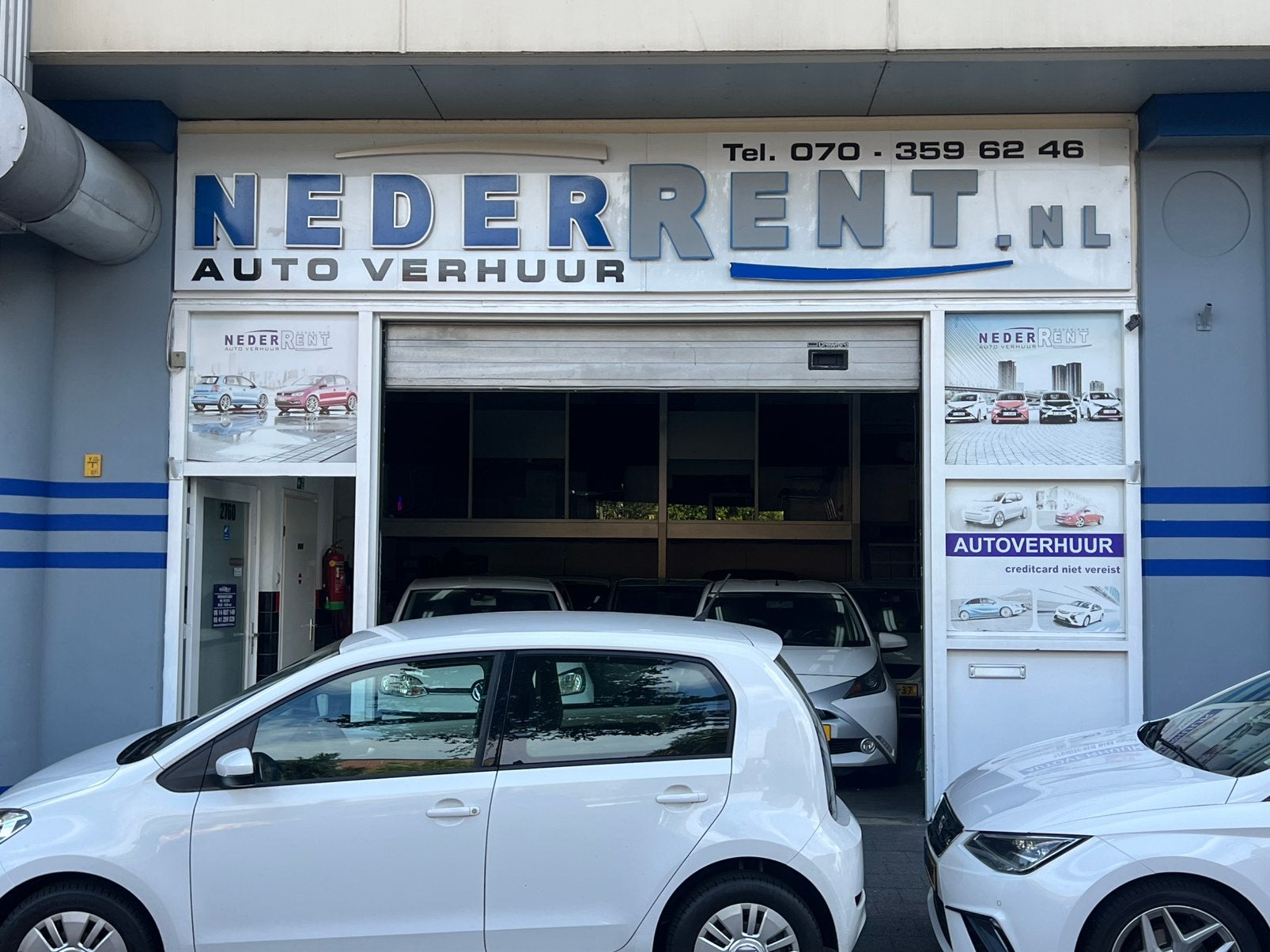 Vw Up, €350 euro p week - km vrij borg  €300 autoverhuur