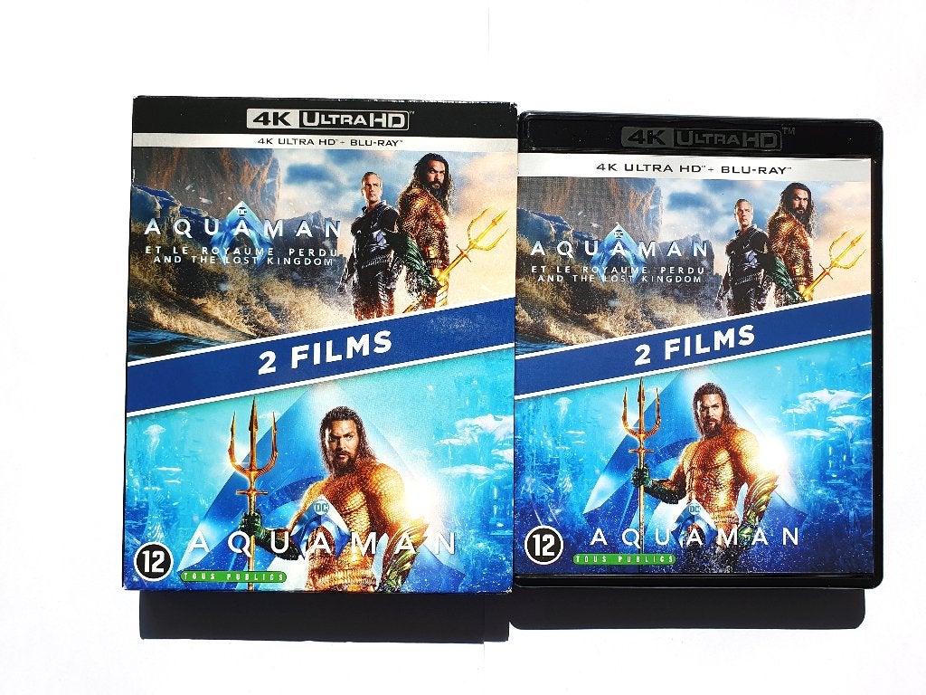Aquaman 1 + 2 - 4K Ultra HD (4 disc), Cd's en Dvd's, Ophalen of Verzenden, Zo goed als nieuw, 4K Ultra HD Blu-ray, Actie