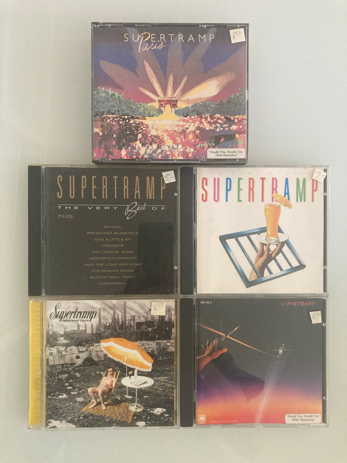 Supertramp CD collectie - 5 albums, Ophalen of Verzenden, Gebruikt, Pop, Album