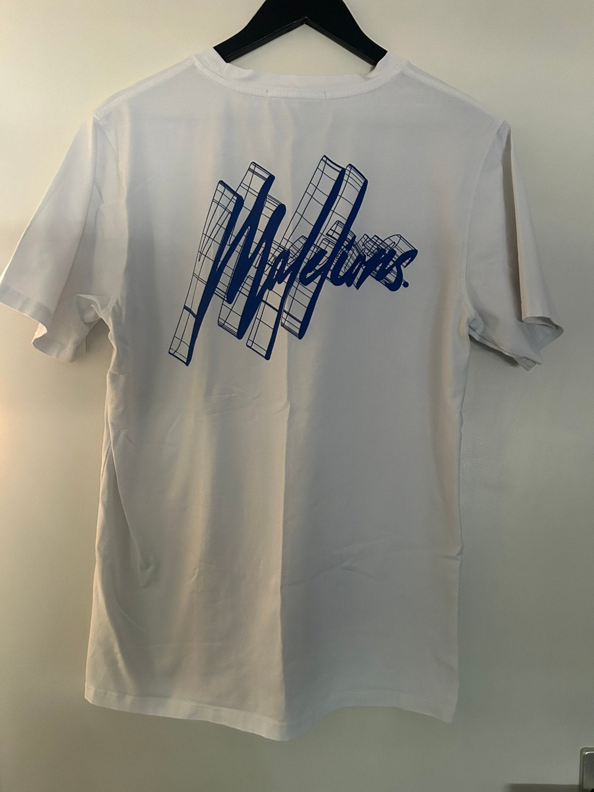Malelions heren shirt wit/blauw, maat.XL, Ophalen of Verzenden, Nieuw, Maat 56/58 (XL), Wit