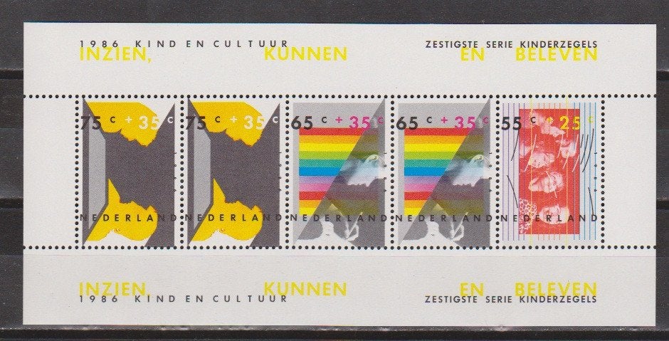 NVPH 1366 PF Kinderzegels 1986 Blokken 1965/2000 voor 10% CW, Ophalen of Verzenden, Na 1940, Postfris