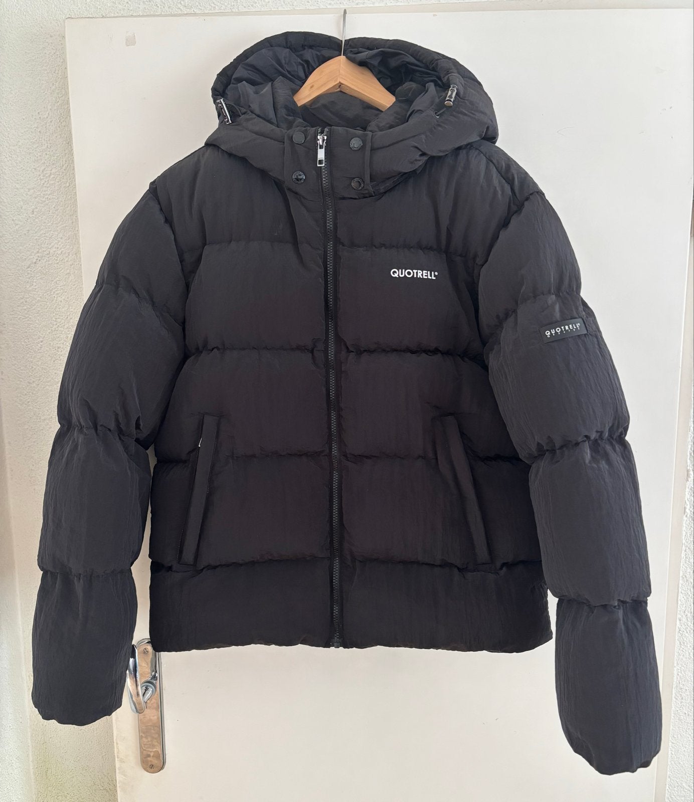 Quotrella Puffer Jacket Zwart Maat XL, Ophalen of Verzenden, Zo goed als nieuw, Maat 56/58 (XL), Zwart