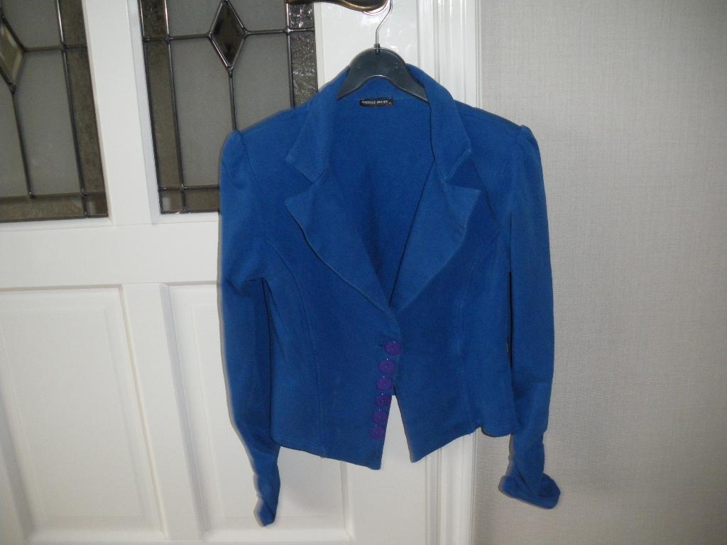 zgan heel mooi blauw zomer jasje angelle milan maat smal, Kleding | Dames, Blouses en Tunieken, Ophalen of Verzenden, Zo goed als nieuw