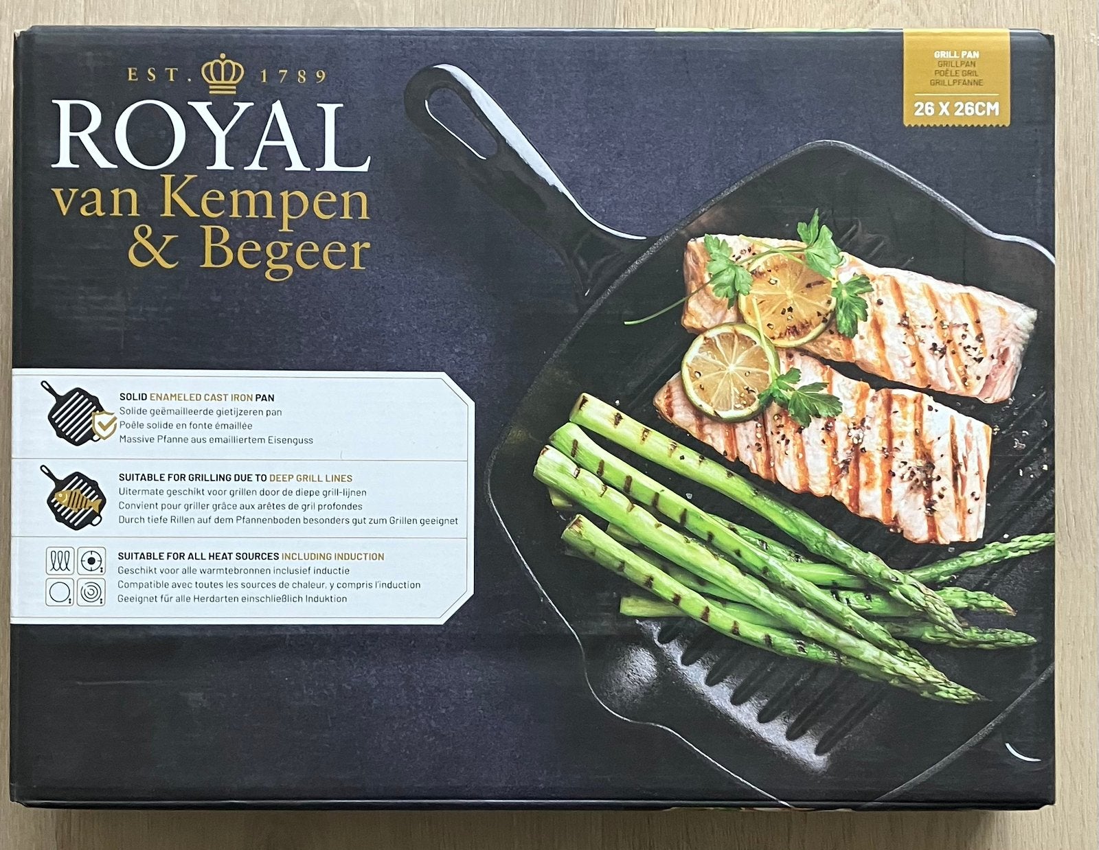 Grill pan Super kwaliteit Helemaal nieuw, Huis en Inrichting, Ophalen of Verzenden, Nieuw, Gietijzer, Koekenpan