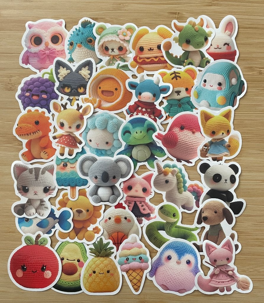 Haken gehaakte dieren stickers, Verzenden, Nieuw, Meerdere stickers