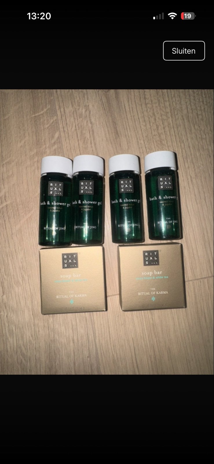 Rituals Jing & Karma Mini Set: Douchegel & Zeep, Sieraden, Tassen en Uiterlijk, Uiterlijk | Lichaamsverzorging, Ophalen, Nieuw