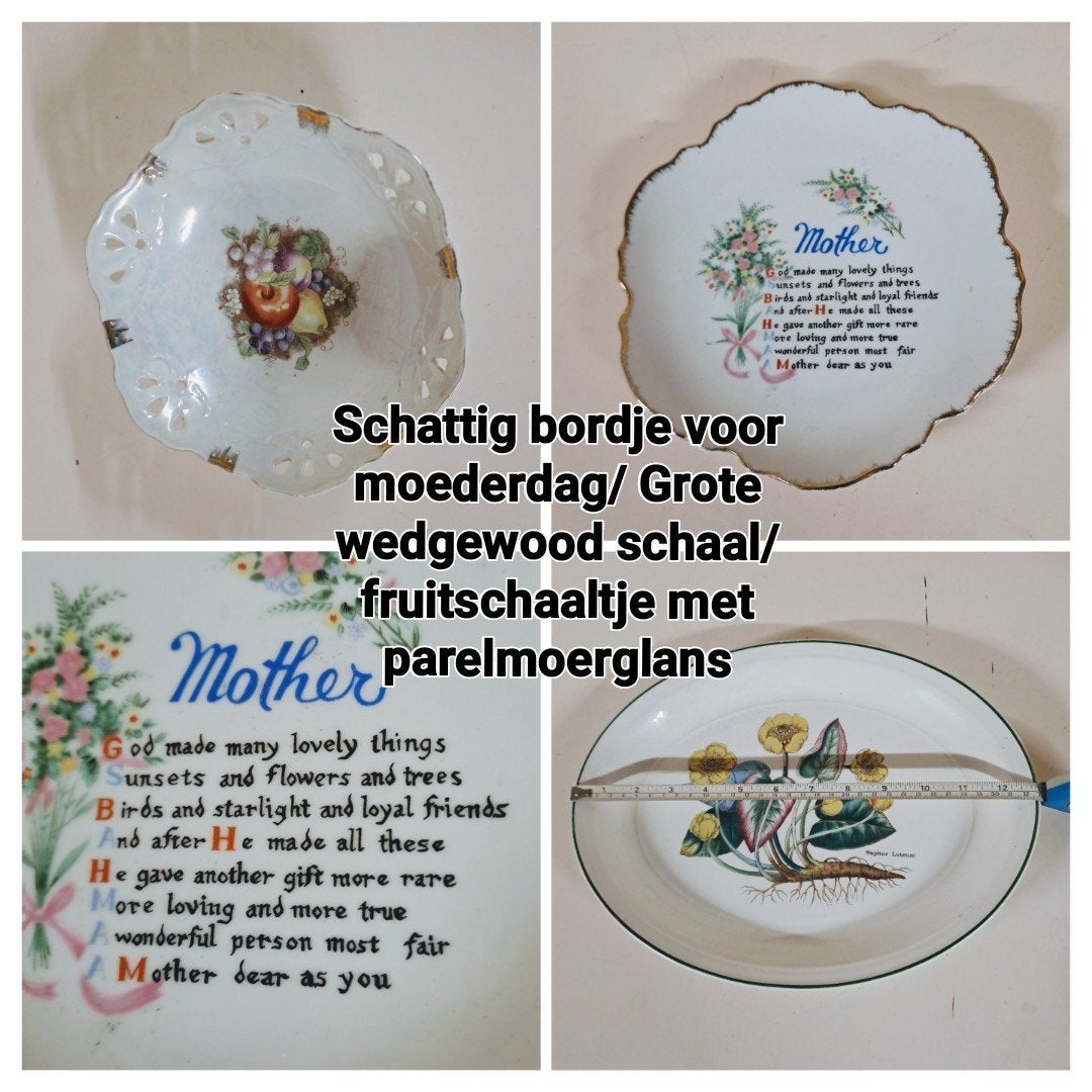 Wedgewood grote schaal en kleinere schaaltjes, Ophalen of Verzenden