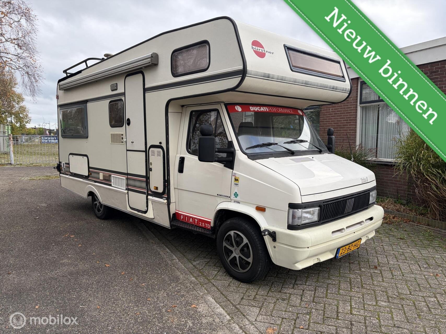 camper alkoof burstner fiat 2.5 diesel met stapelbed !, Bedrijf, Diesel, Fiat