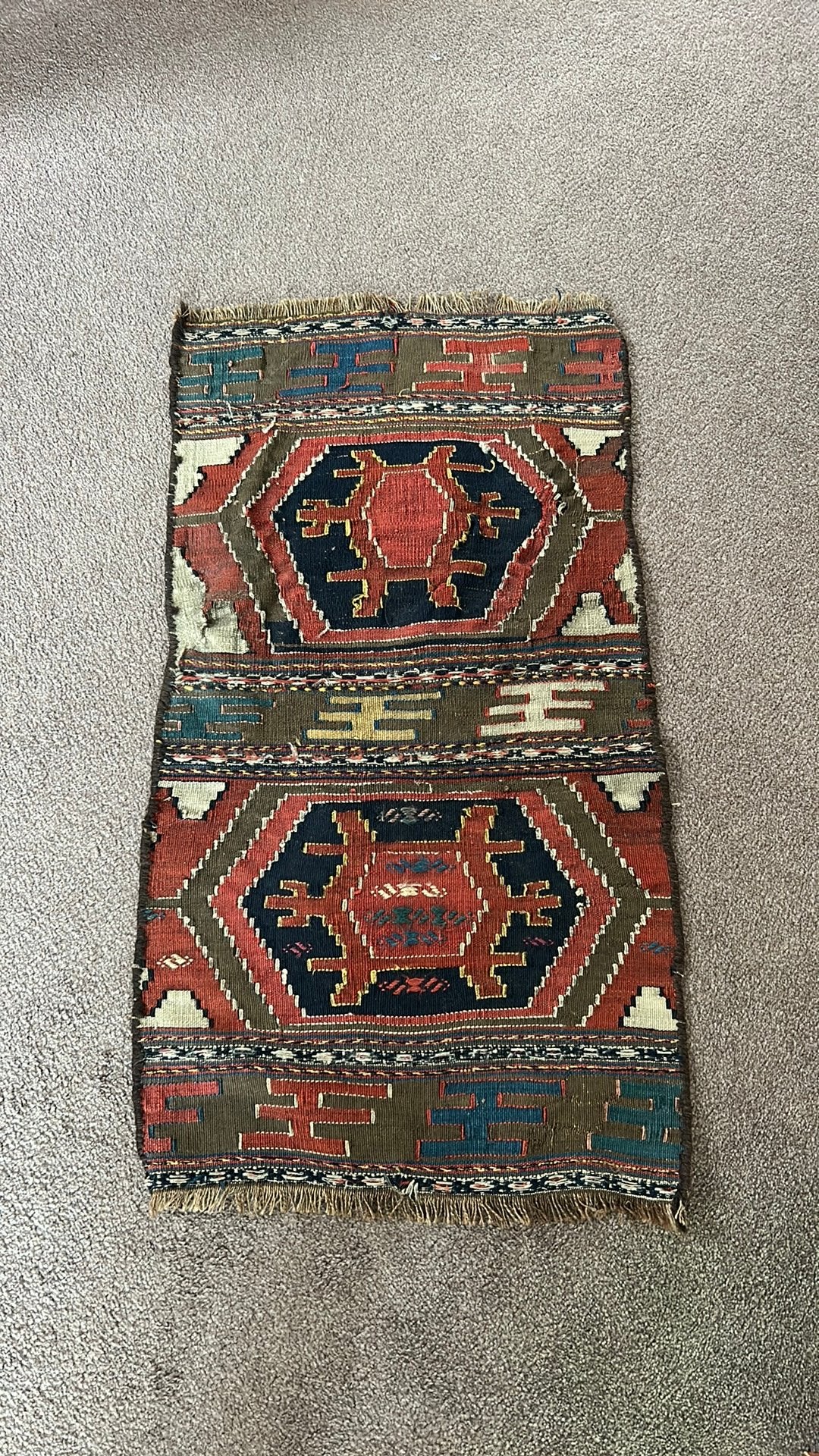 Perzisch kleedje, Ophalen