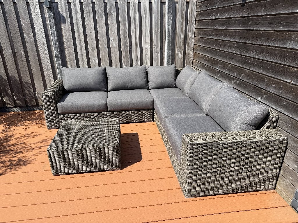 Loungeset Valence tuin, Tuin en Terras, Tuinsets en Loungesets, Ophalen, 5 zitplaatsen, Zo goed als nieuw, Loungeset