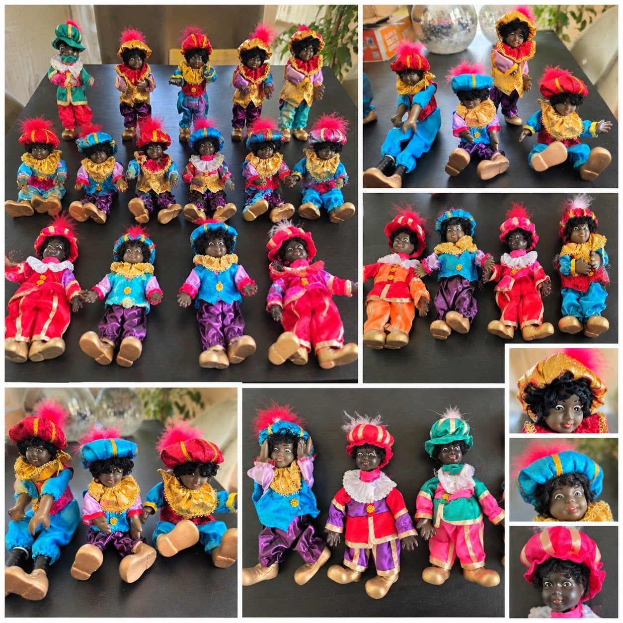 Grote collectie Zwarte Piet poppen - Vintage, Verzamelen, Ophalen of Verzenden, Gebruikt