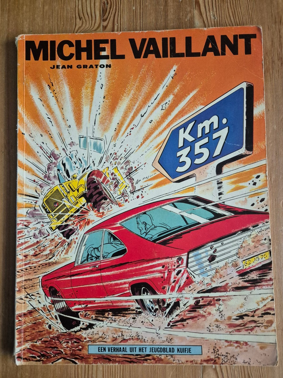 Michel Vaillant - Km. 357, Eén stripboek, Ophalen of Verzenden, Gelezen, Jean Graton