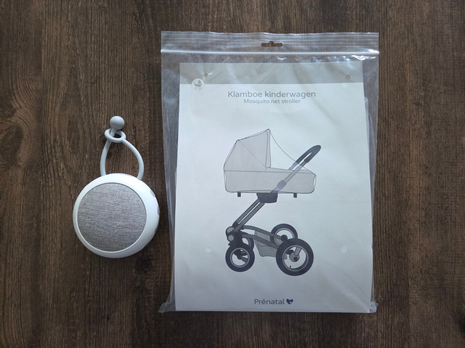 Universele kinderwagen klamboe & Whitenoise boxje, Ophalen, Zo goed als nieuw, Overige merken