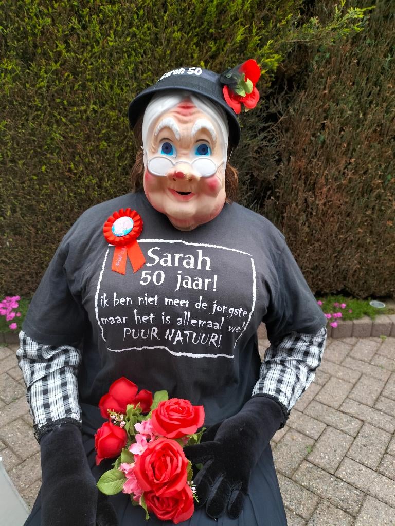 50 Sarah pop met t - shirt grappige tekst en feestbord, Ophalen, Nieuw, Abraham of Sarah