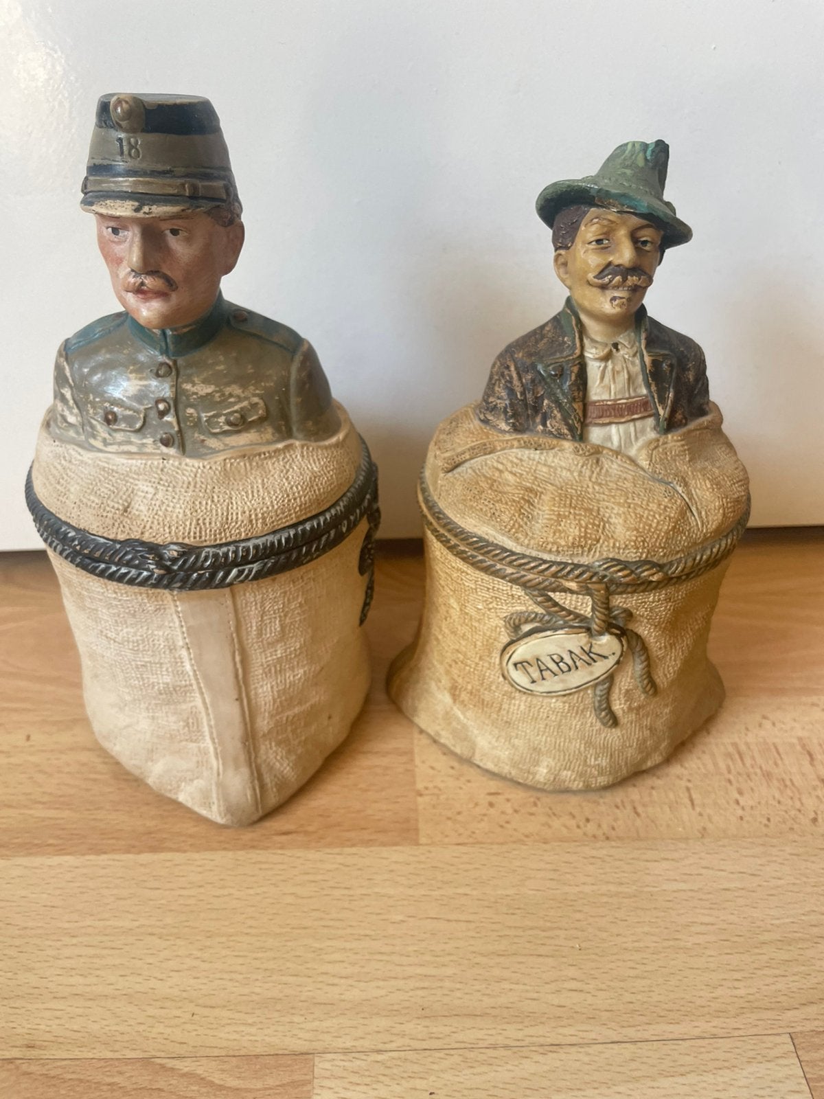 Twee antieke tabakspotten per stuk, Antiek en Kunst, Ophalen of Verzenden