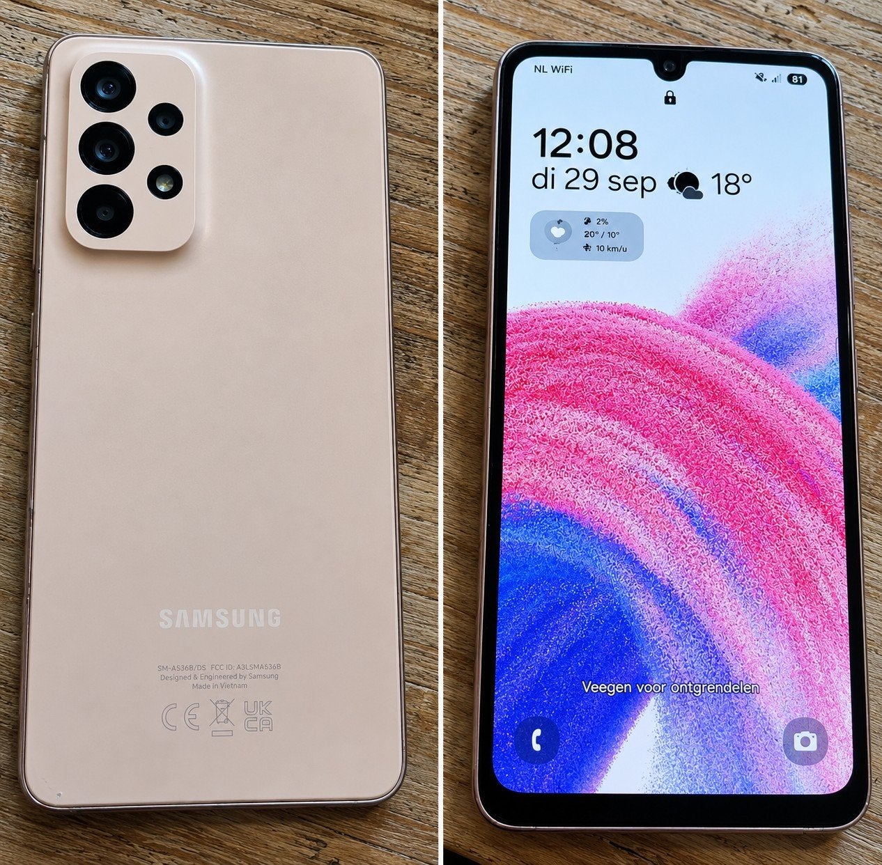Samsung Galaxy A53 5G 128 gb - Licht beschadigd